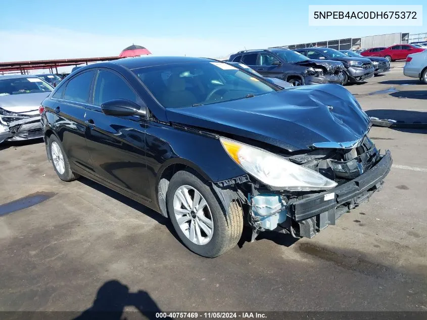 2013 Hyundai Sonata Gls VIN: 5NPEB4AC0DH675372 Lot: 40757469