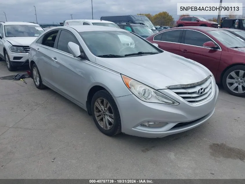 2013 Hyundai Sonata Gls VIN: 5NPEB4AC3DH790113 Lot: 40757739