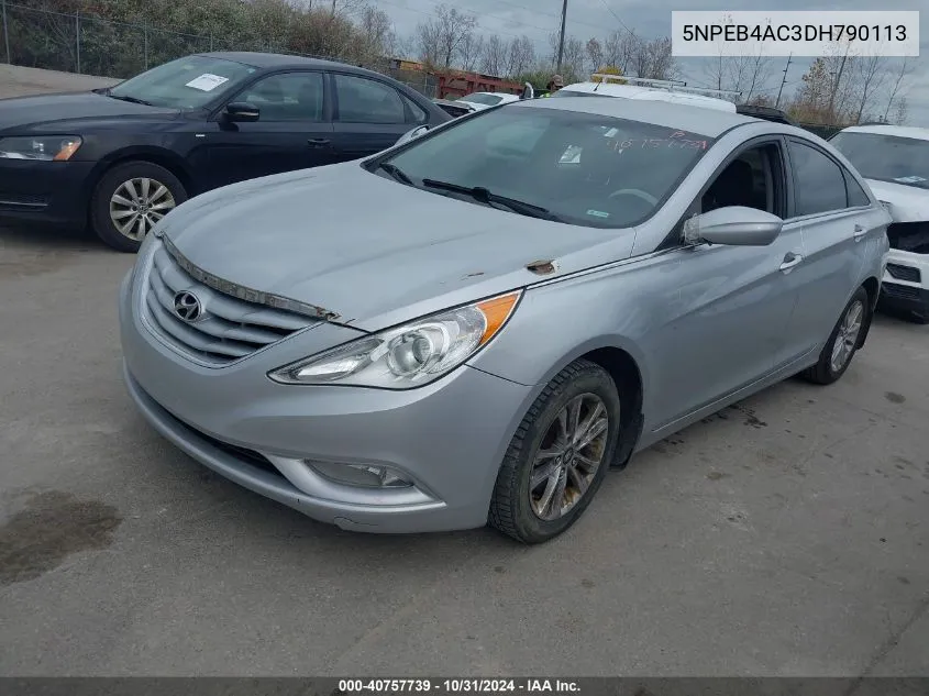 2013 Hyundai Sonata Gls VIN: 5NPEB4AC3DH790113 Lot: 40757739