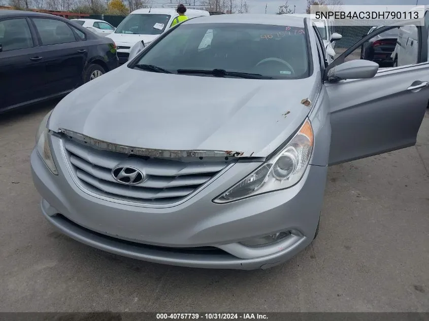 2013 Hyundai Sonata Gls VIN: 5NPEB4AC3DH790113 Lot: 40757739