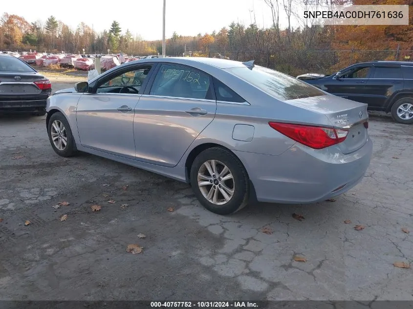 2013 Hyundai Sonata Gls VIN: 5NPEB4AC0DH761636 Lot: 40757752