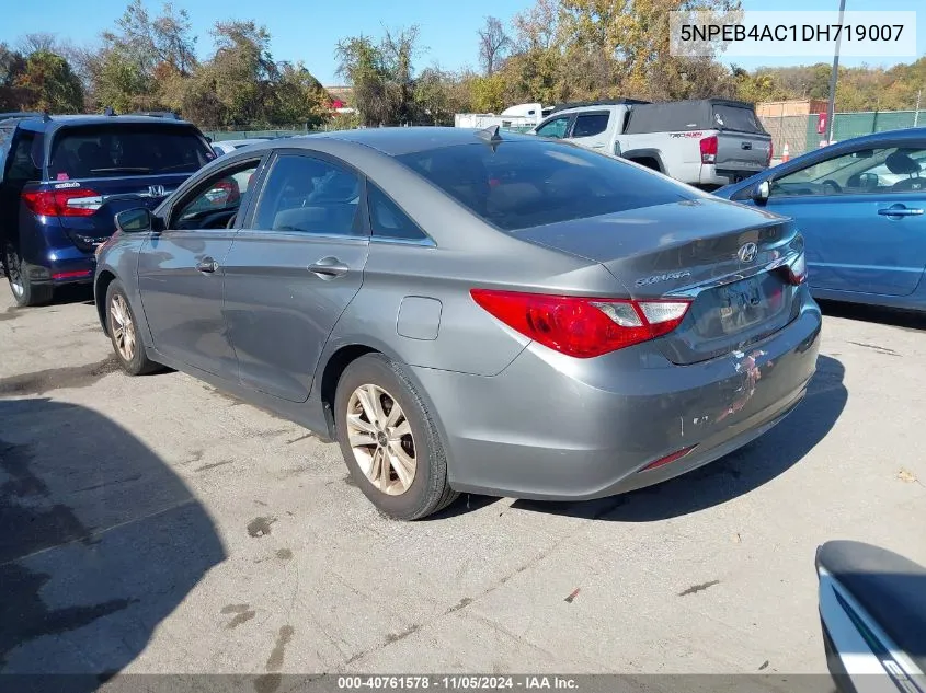 2013 Hyundai Sonata Gls VIN: 5NPEB4AC1DH719007 Lot: 40761578