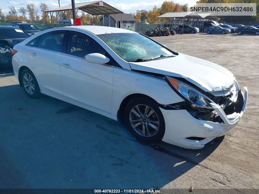 2013 Hyundai Sonata Gls VIN: 5NPEB4AC9DH632486 Lot: 40762223