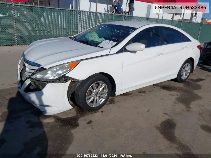 2013 Hyundai Sonata Gls VIN: 5NPEB4AC9DH632486 Lot: 40762223