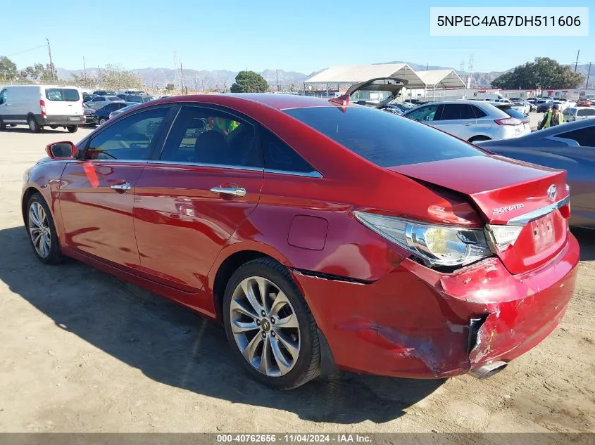 2013 Hyundai Sonata Limited 2.0T VIN: 5NPEC4AB7DH511606 Lot: 40762656