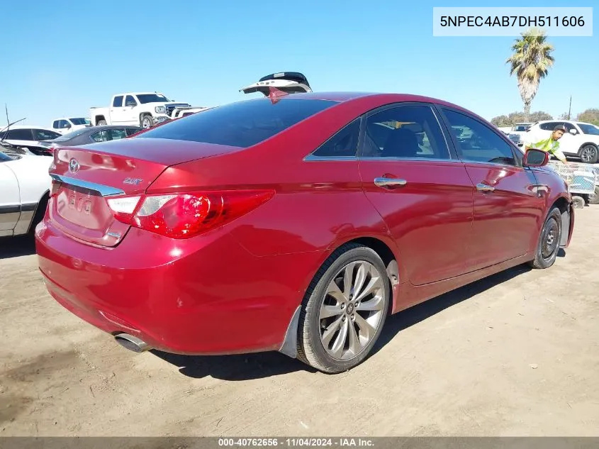 2013 Hyundai Sonata Limited 2.0T VIN: 5NPEC4AB7DH511606 Lot: 40762656