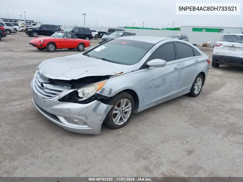 2013 Hyundai Sonata Gls VIN: 5NPEB4AC8DH733521 Lot: 40763252