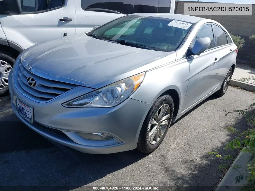 2013 Hyundai Sonata Gls VIN: 5NPEB4AC2DH520015 Lot: 40764926