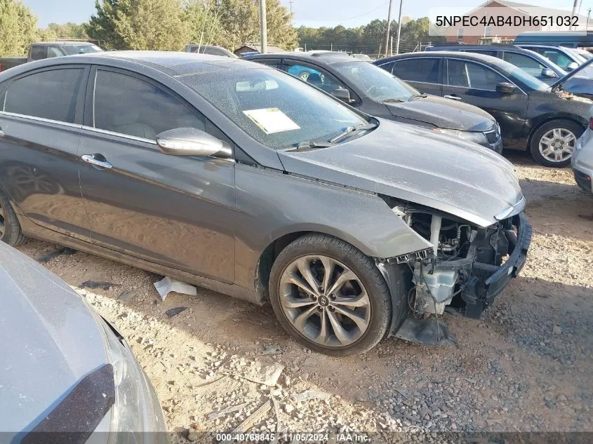 2013 Hyundai Sonata Limited 2.0T VIN: 5NPEC4AB4DH651032 Lot: 40768845