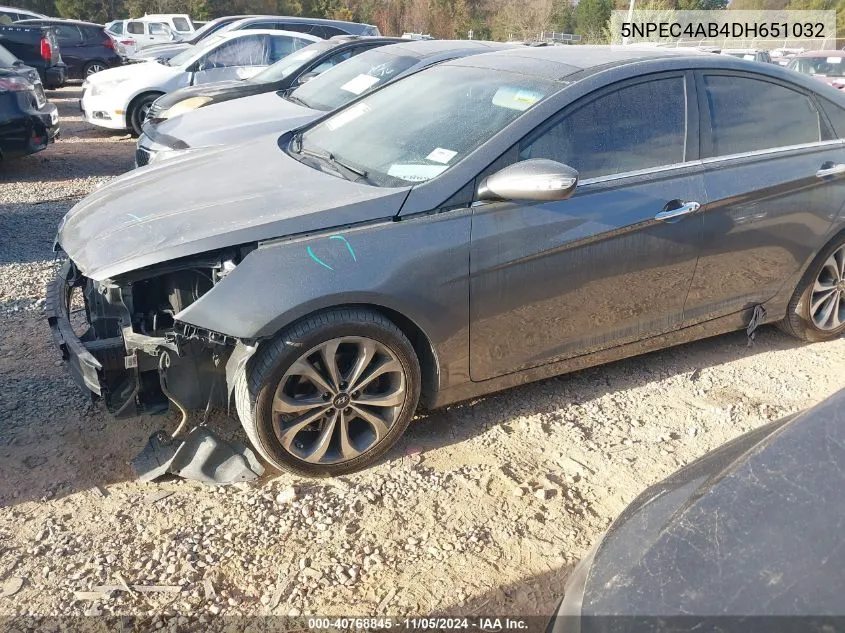 2013 Hyundai Sonata Limited 2.0T VIN: 5NPEC4AB4DH651032 Lot: 40768845