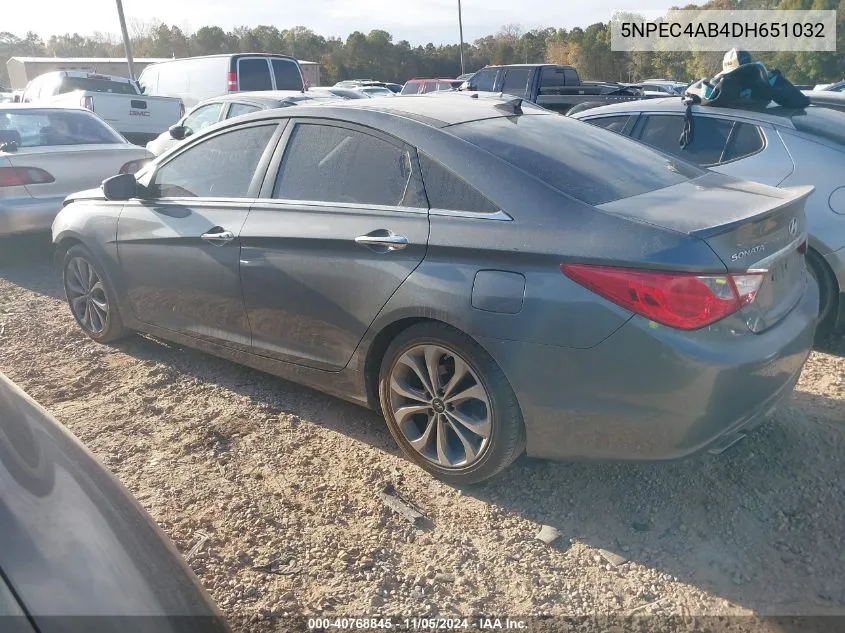 2013 Hyundai Sonata Limited 2.0T VIN: 5NPEC4AB4DH651032 Lot: 40768845