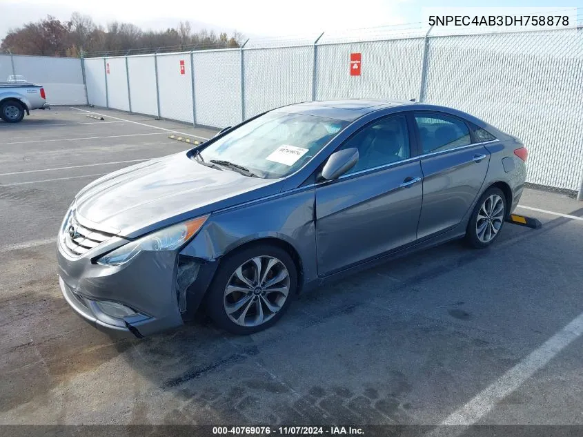 2013 Hyundai Sonata Se 2.0T VIN: 5NPEC4AB3DH758878 Lot: 40769076