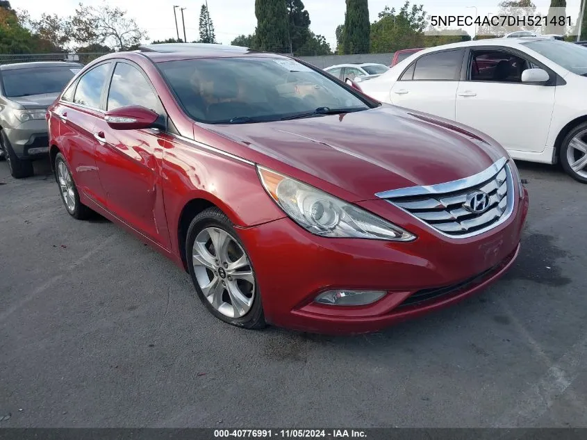 2013 Hyundai Sonata Limited VIN: 5NPEC4AC7DH521481 Lot: 40776991