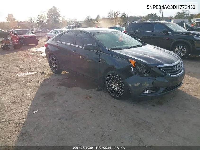 2013 Hyundai Sonata Gls VIN: 5NPEB4AC3DH772453 Lot: 40779239