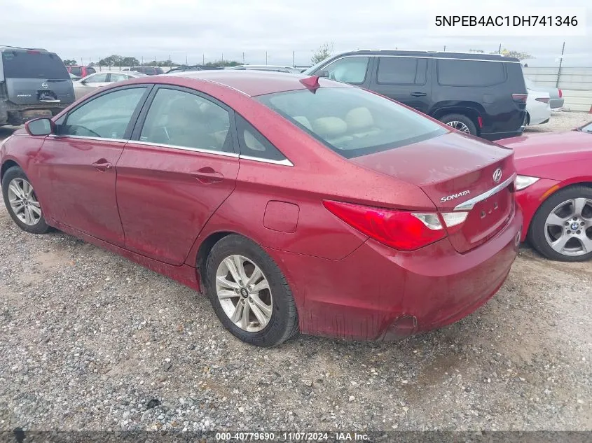 2013 Hyundai Sonata Gls VIN: 5NPEB4AC1DH741346 Lot: 40779690