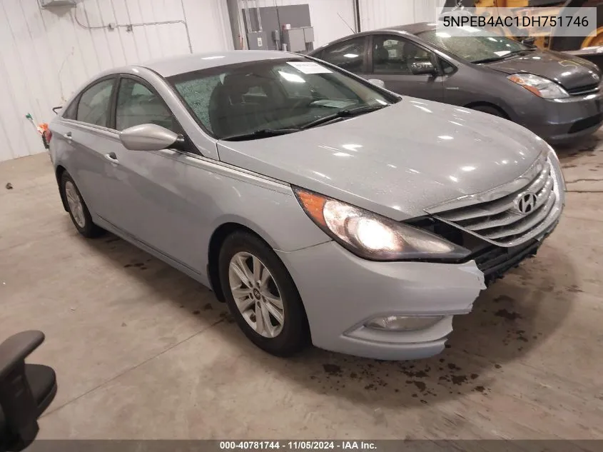 2013 Hyundai Sonata Gls VIN: 5NPEB4AC1DH751746 Lot: 40781744