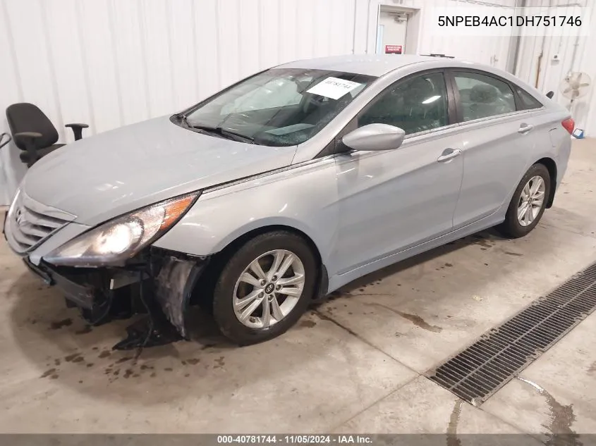 2013 Hyundai Sonata Gls VIN: 5NPEB4AC1DH751746 Lot: 40781744