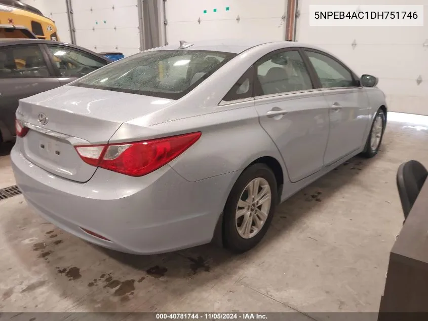 2013 Hyundai Sonata Gls VIN: 5NPEB4AC1DH751746 Lot: 40781744