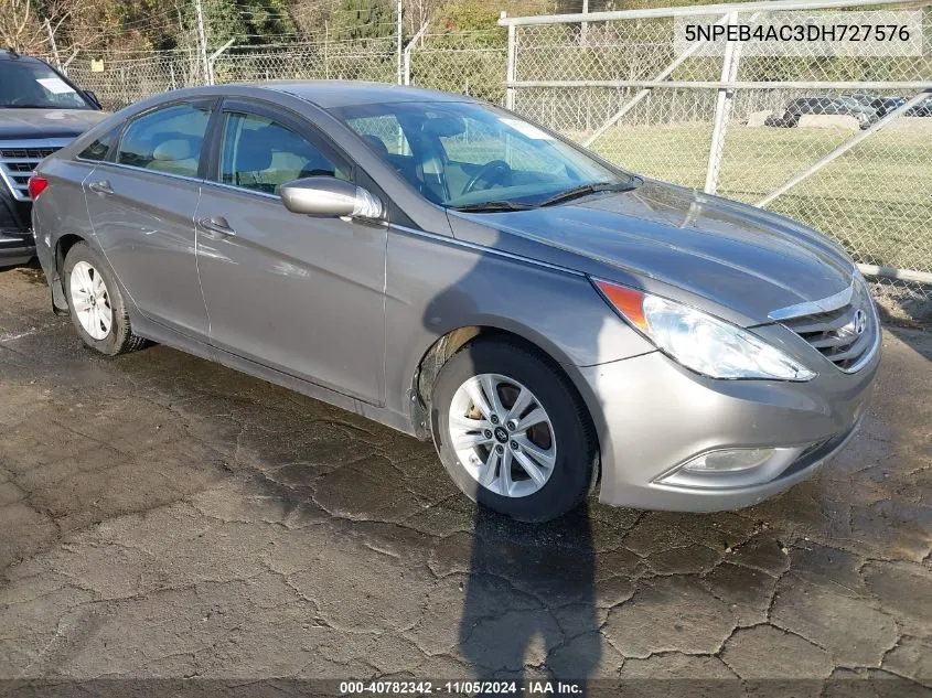 2013 Hyundai Sonata Gls VIN: 5NPEB4AC3DH727576 Lot: 40782342