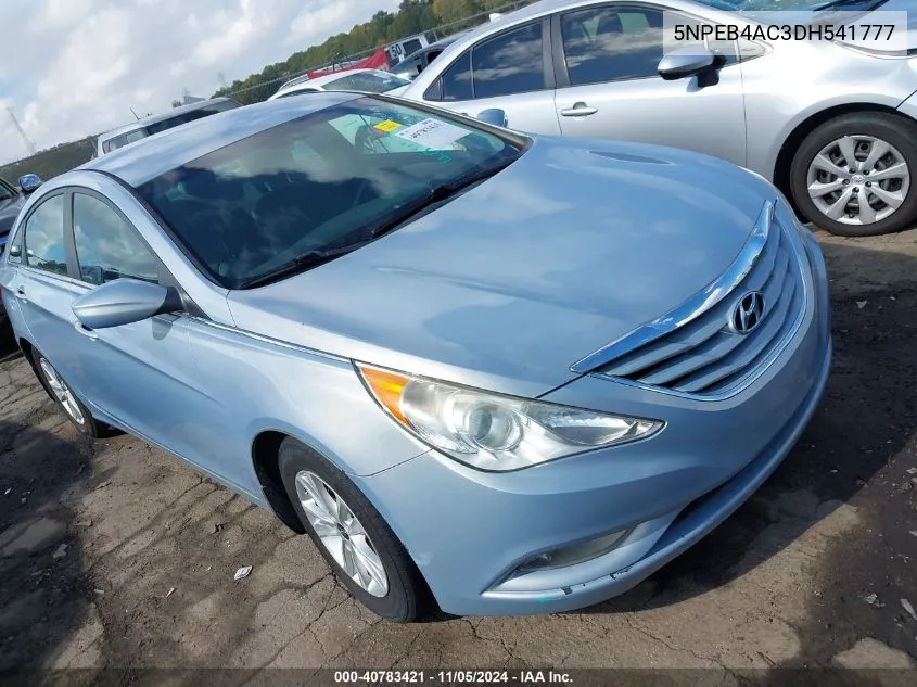 2013 Hyundai Sonata Gls VIN: 5NPEB4AC3DH541777 Lot: 40783421