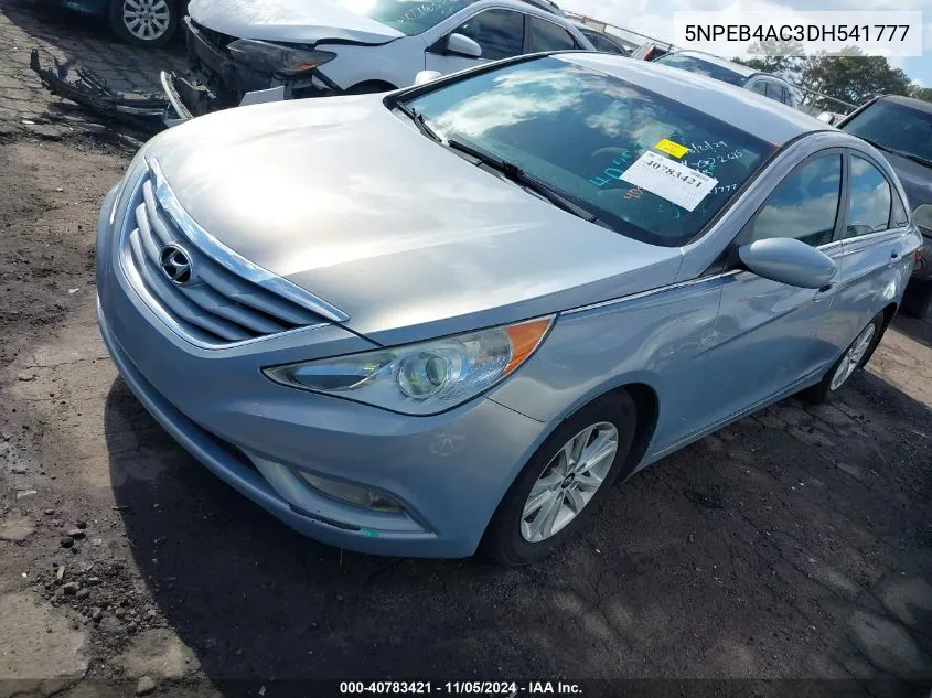 2013 Hyundai Sonata Gls VIN: 5NPEB4AC3DH541777 Lot: 40783421