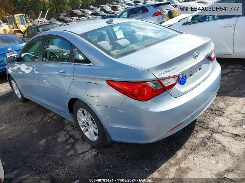 2013 Hyundai Sonata Gls VIN: 5NPEB4AC3DH541777 Lot: 40783421