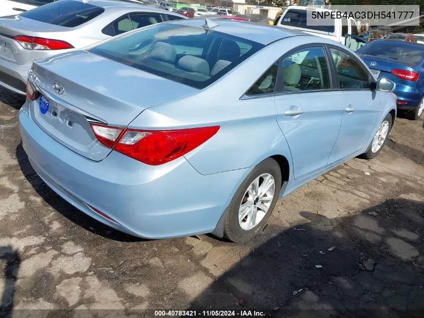 2013 Hyundai Sonata Gls VIN: 5NPEB4AC3DH541777 Lot: 40783421