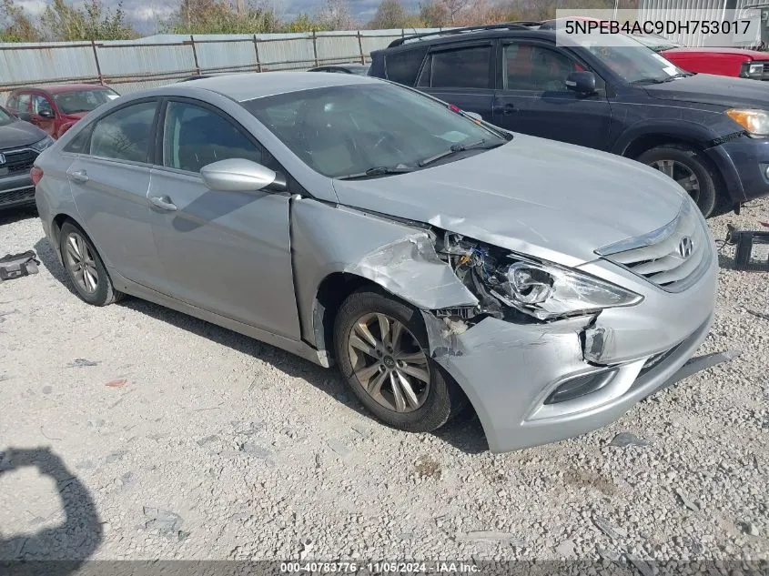 2013 Hyundai Sonata Gls VIN: 5NPEB4AC9DH753017 Lot: 40783776