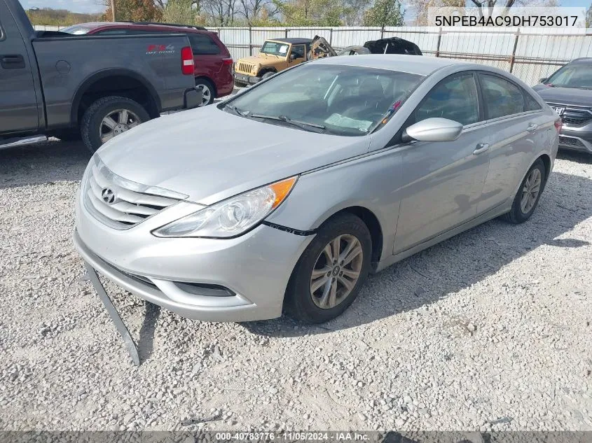 2013 Hyundai Sonata Gls VIN: 5NPEB4AC9DH753017 Lot: 40783776