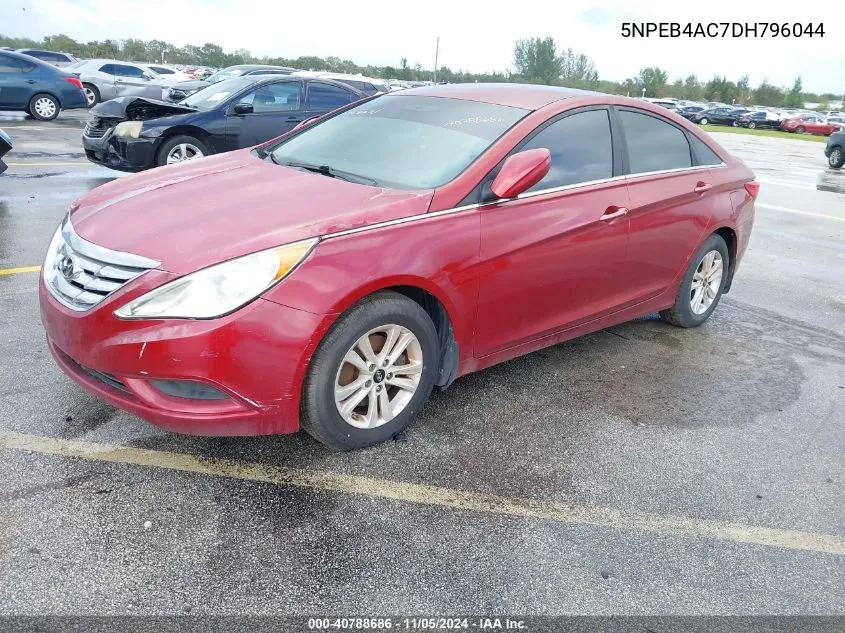 2013 Hyundai Sonata Gls VIN: 5NPEB4AC7DH796044 Lot: 40788686