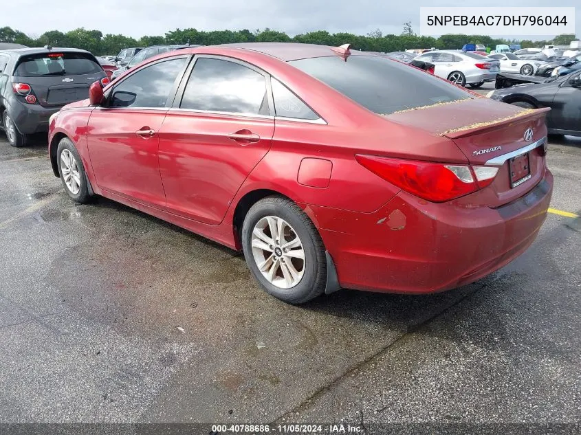 2013 Hyundai Sonata Gls VIN: 5NPEB4AC7DH796044 Lot: 40788686