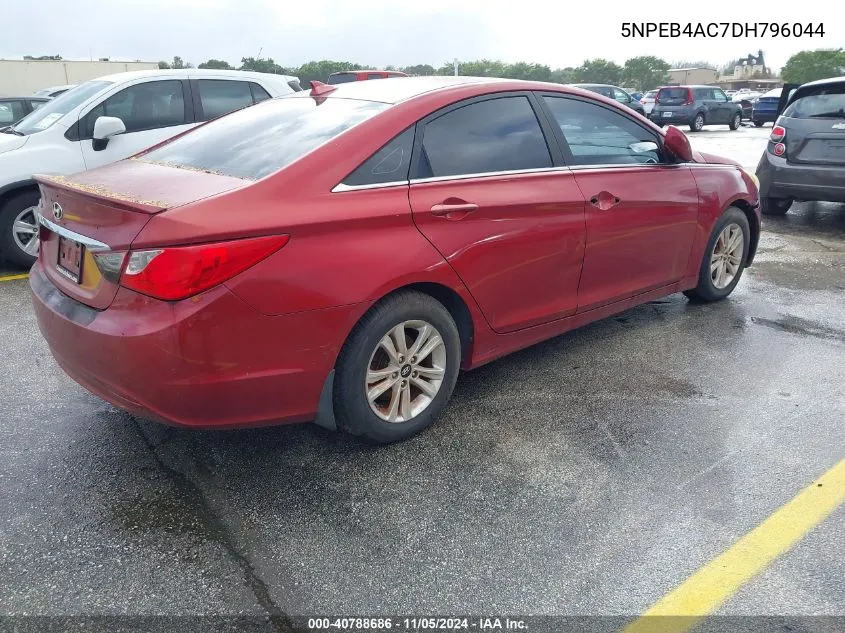 2013 Hyundai Sonata Gls VIN: 5NPEB4AC7DH796044 Lot: 40788686