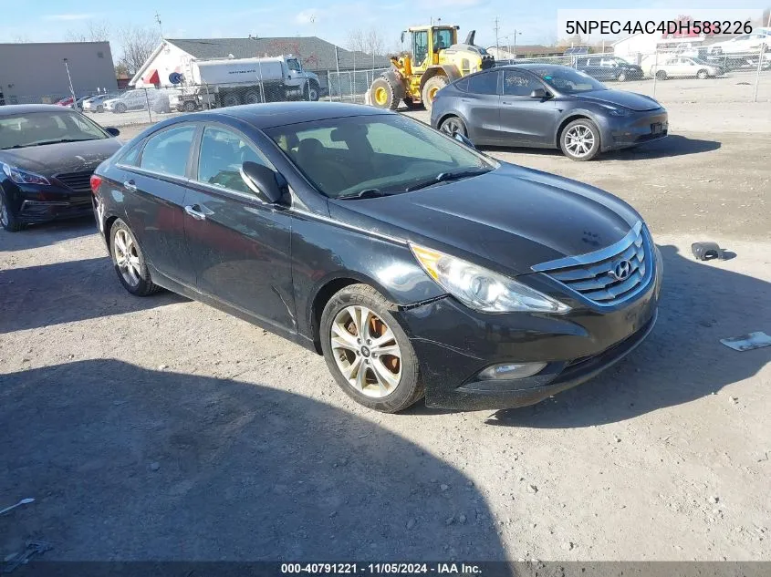 2013 Hyundai Sonata Limited VIN: 5NPEC4AC4DH583226 Lot: 40791221