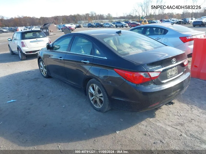 2013 Hyundai Sonata Limited VIN: 5NPEC4AC4DH583226 Lot: 40791221