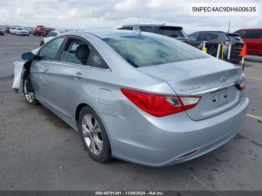 2013 Hyundai Sonata Limited VIN: 5NPEC4AC9DH600635 Lot: 40791391