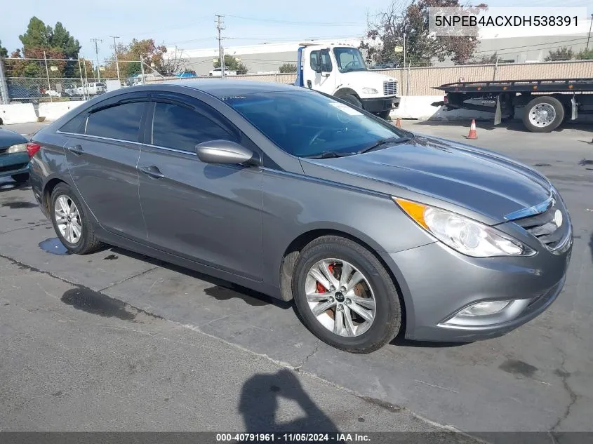 2013 Hyundai Sonata Gls VIN: 5NPEB4ACXDH538391 Lot: 40791961