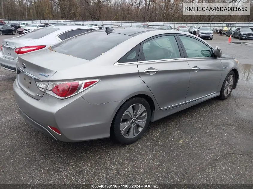 2013 Hyundai Sonata Hybrid Limited VIN: KMHEC4A46DA083659 Lot: 40793116