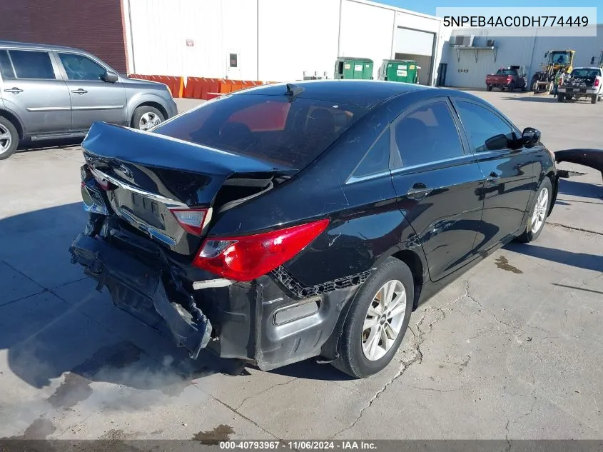 2013 Hyundai Sonata Gls VIN: 5NPEB4AC0DH774449 Lot: 40793967