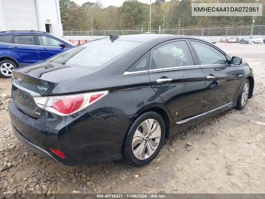 2013 Hyundai Sonata Hybrid Limited VIN: KMHEC4A41DA072861 Lot: 40795521