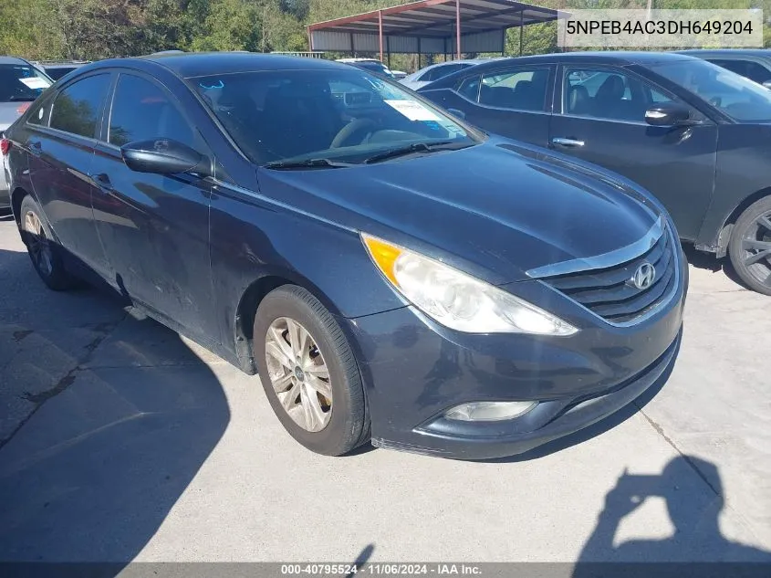 2013 Hyundai Sonata Gls VIN: 5NPEB4AC3DH649204 Lot: 40795524