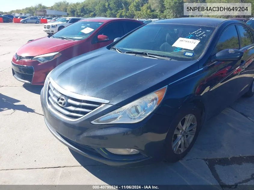 2013 Hyundai Sonata Gls VIN: 5NPEB4AC3DH649204 Lot: 40795524