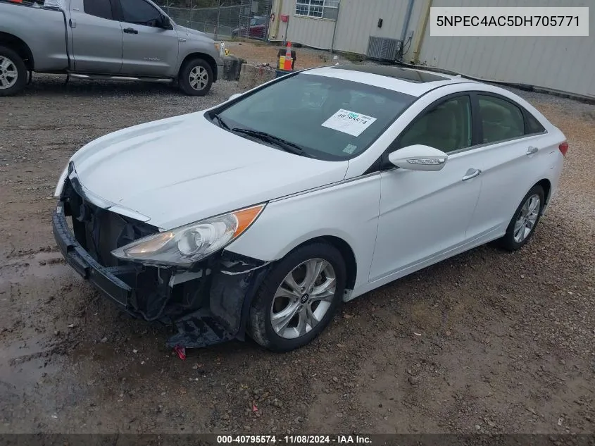 2013 Hyundai Sonata Limited VIN: 5NPEC4AC5DH705771 Lot: 40795574