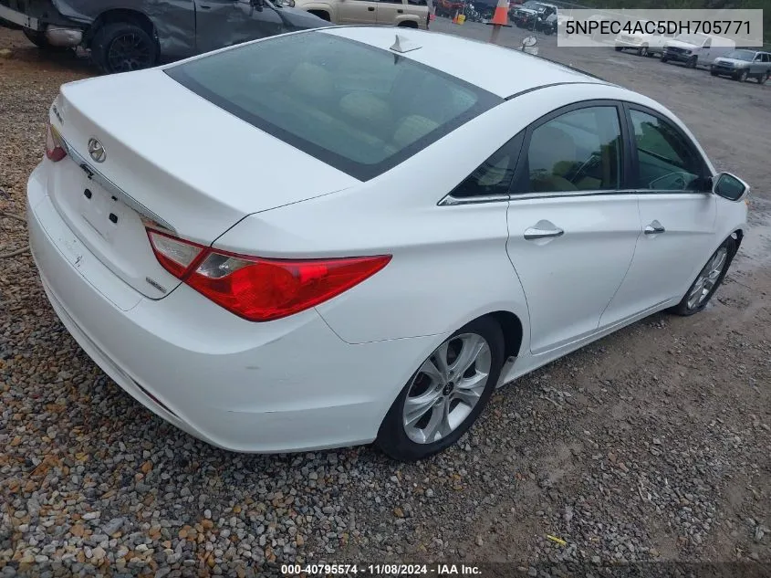 2013 Hyundai Sonata Limited VIN: 5NPEC4AC5DH705771 Lot: 40795574