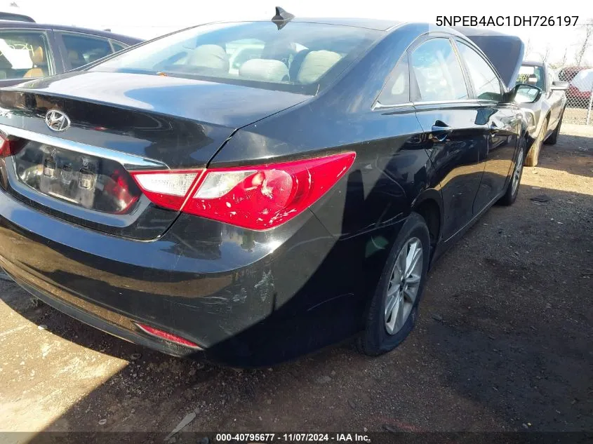 2013 Hyundai Sonata Gls VIN: 5NPEB4AC1DH726197 Lot: 40795677