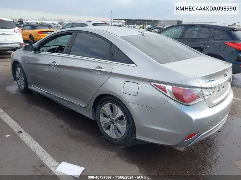 2013 Hyundai Sonata Hybrid Limited VIN: KMHEC4A4XDA098990 Lot: 40797697