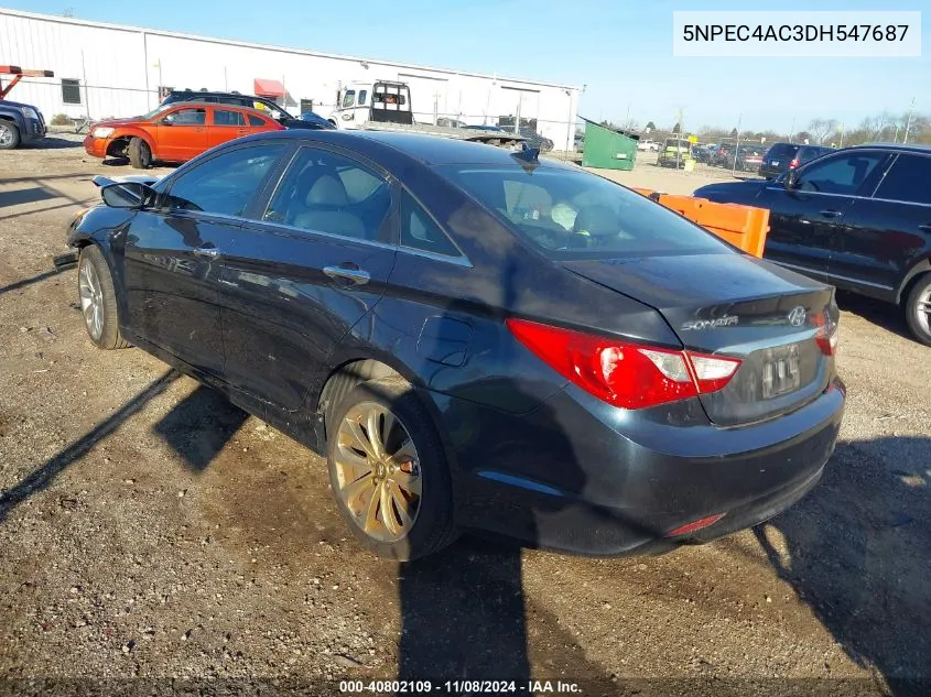 2013 Hyundai Sonata Se VIN: 5NPEC4AC3DH547687 Lot: 40802109