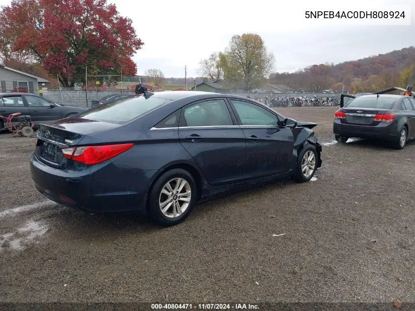 2013 Hyundai Sonata Gls VIN: 5NPEB4AC0DH808924 Lot: 40804471