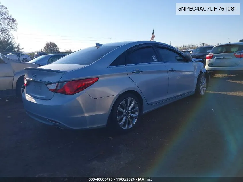 2013 Hyundai Sonata Se VIN: 5NPEC4AC7DH761081 Lot: 40805470