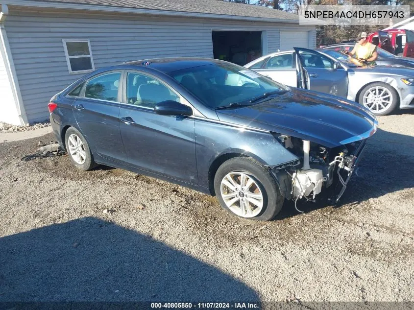 2013 Hyundai Sonata Gls VIN: 5NPEB4AC4DH657943 Lot: 40805850