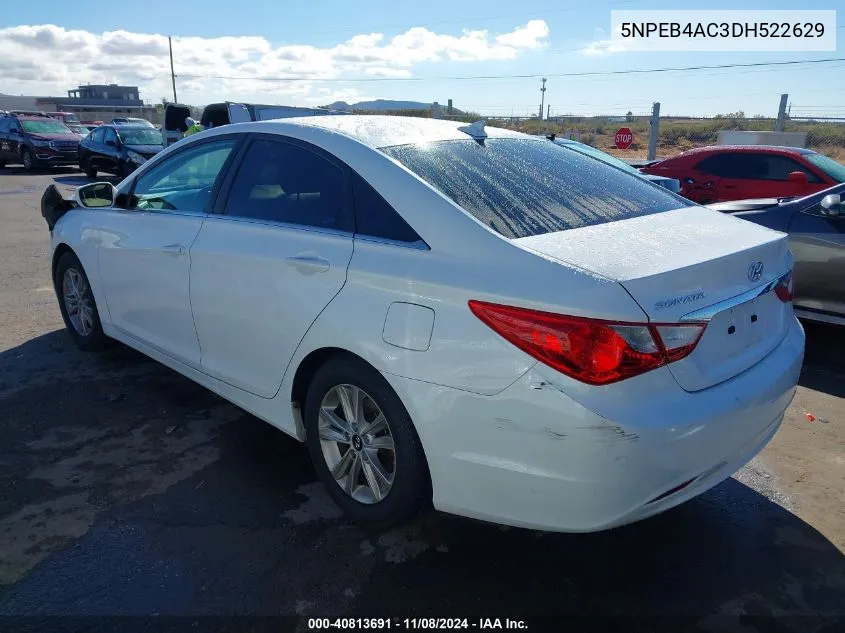 2013 Hyundai Sonata Gls VIN: 5NPEB4AC3DH522629 Lot: 40813691